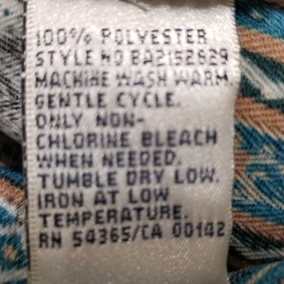 VTG -Allison Daley Women's Career Casual Button Up Blouse long Sleeves Size 16 - Picture 10 of 11